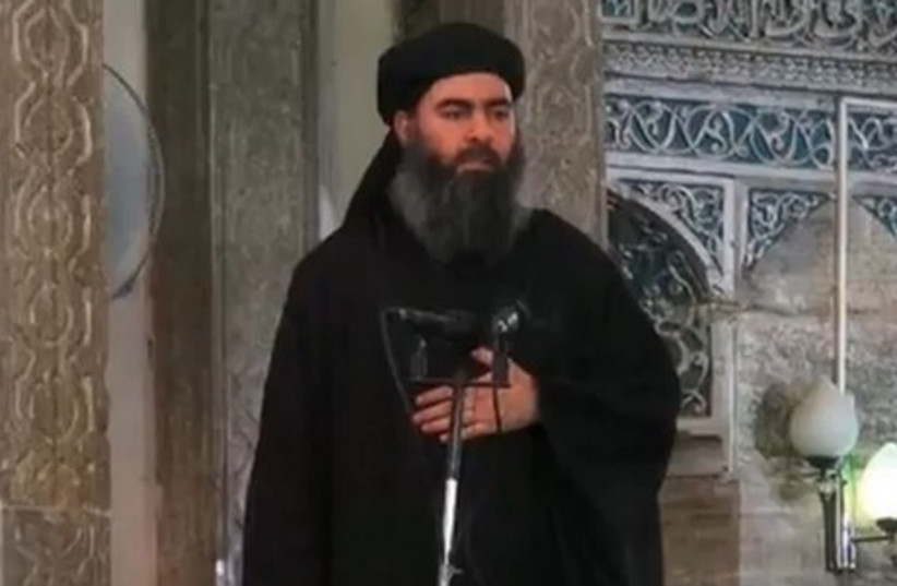 Purported ISIS leader Abu Bakr al-Baghdadi. (photo credit: screenshot)