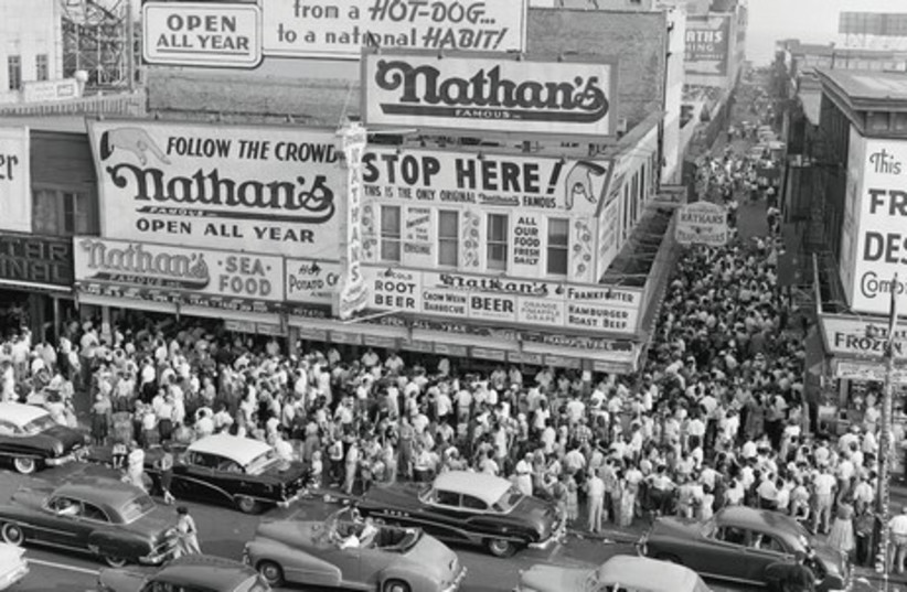 ‘FAMOUS NATHAN’ is a documentary about the legendary Coney Island eatery. It was directed by Lloyd Handwerker, the grandson of the hot-dog emporium’s founder (photo credit: Courtesy)