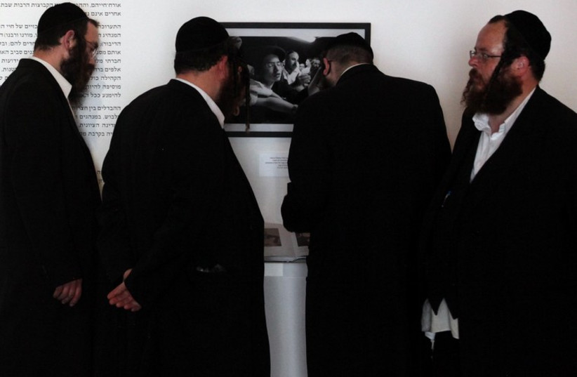 Hassidic Jews exhibit at Israel Museum (photo credit: MARC ISRAEL SELLEM/THE JERUSALEM POST)
