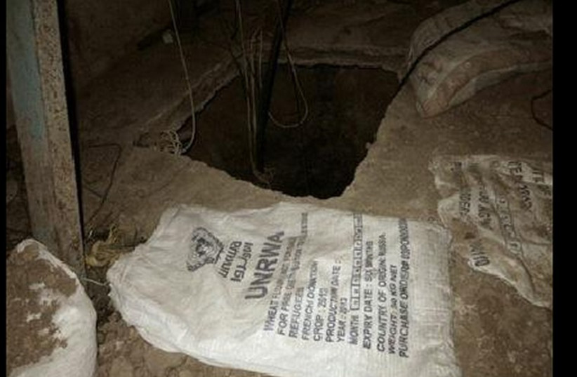 Tunnel uncovered by IDF in Gaza , July 23 (photo credit: IDF SPOKESMAN'S OFFICE)