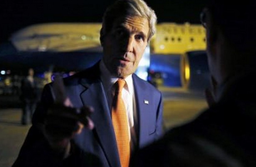 US Secretary of State John Kerry arrives in Paris July 26, 2014. (photo credit: REUTERS)