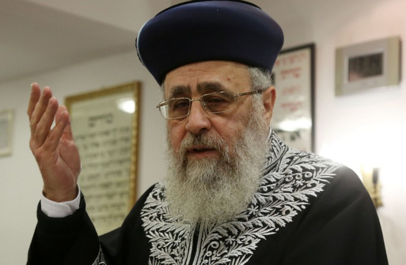 Rabbi Yitzhak Yossef (photo credit: MARC ISRAEL SELLEM/THE JERUSALEM POST)