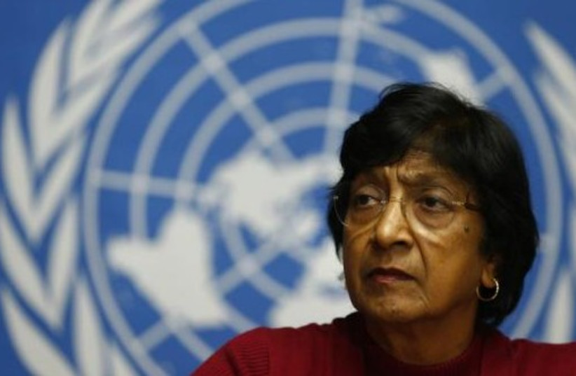 United Nations High Commissioner for Human Rights Navi Pillay. (photo credit: REUTERS)