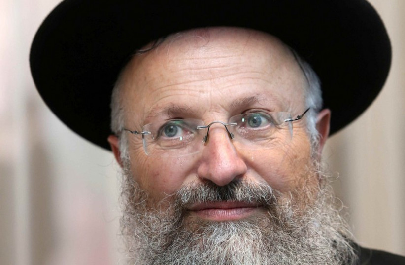 Rabbi Shmuel Eliyahu (photo credit: MARC ISRAEL SELLEM/THE JERUSALEM POST)