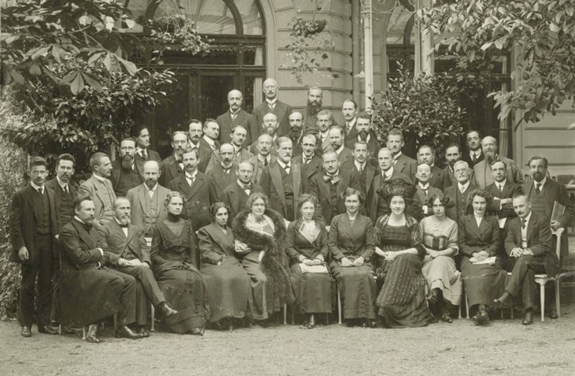 International Psychoanalytic Congress, 1911, with Sigmund Freud and Carl Jung in the center. (photo credit: US LIBRARY OF CONGRESS/WIKIMEDIA)