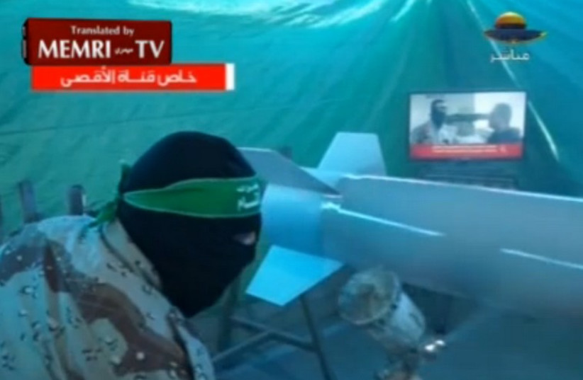 Hamas TV Report on Ongoing Rocket Production in Gaza (photo credit: screenshot)