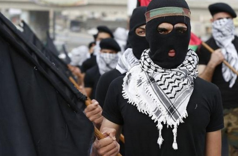 Hamas operatives in Gaza. (photo credit: REUTERS)