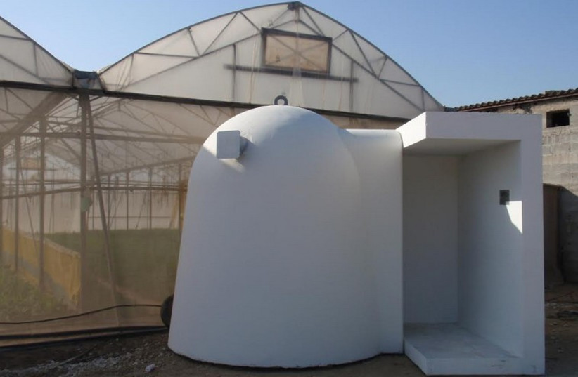 Bomb shelters for nation's southern farm fields (photo credit: AGRICULTURE MINISTRY)