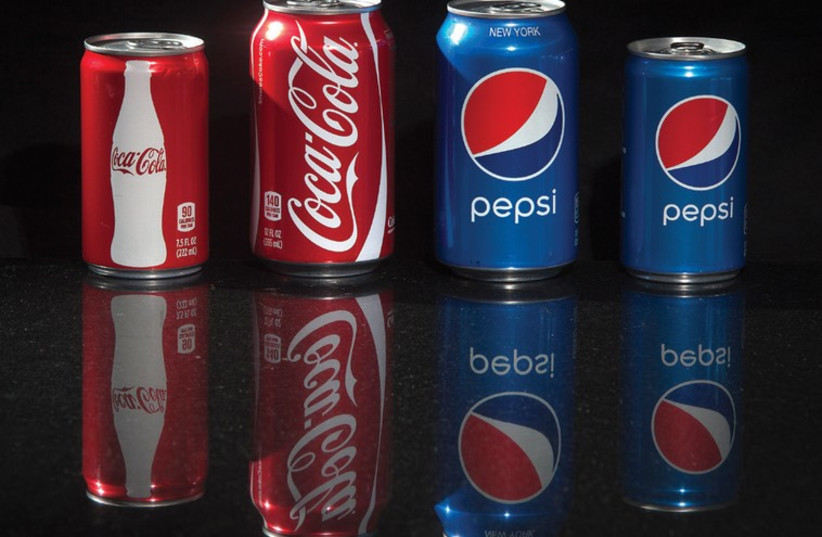 PEPSI AND Coca-Cola went separate ways during the years of the Arab countries’ boycott of Israel; today such history is seen as long past as they both are sold widely. (photo credit: REUTERS)