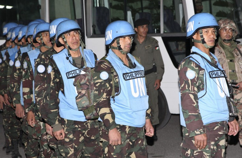 UNDOF peacekeepers [file] (photo credit: REUTERS)