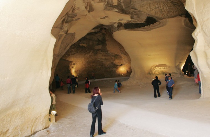 The ‘Bell Caves’ at Beit Guvrin (photo credit: SHMUEL BAR-AM)