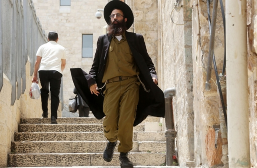 Haredi soldier (photo credit: MARC ISRAEL SELLEM/THE JERUSALEM POST)
