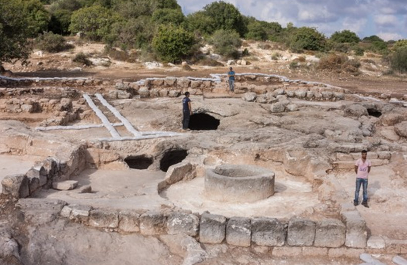 The site of an archaeological dig near Beit Shemesh (photo credit: Israel Antiquities Authority)