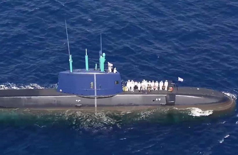 Tanin submarine (photo credit: IDF SPOKESMAN’S UNIT)