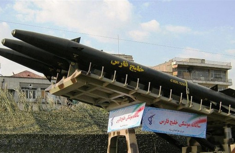 Iran displays its arsenal of missiles (photo credit: Courtesy)