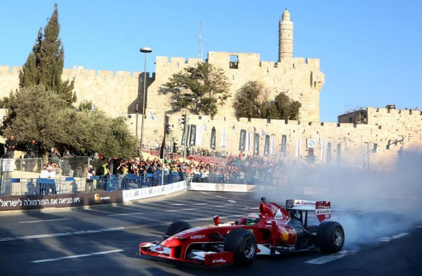 The Jerusalem Formula 1 Road Show, October 6 (photo credit: MARC ISRAEL SELLEM)