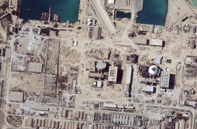 Satellite image shows a nuclear facility in Iran (photo credit: REUTERS)