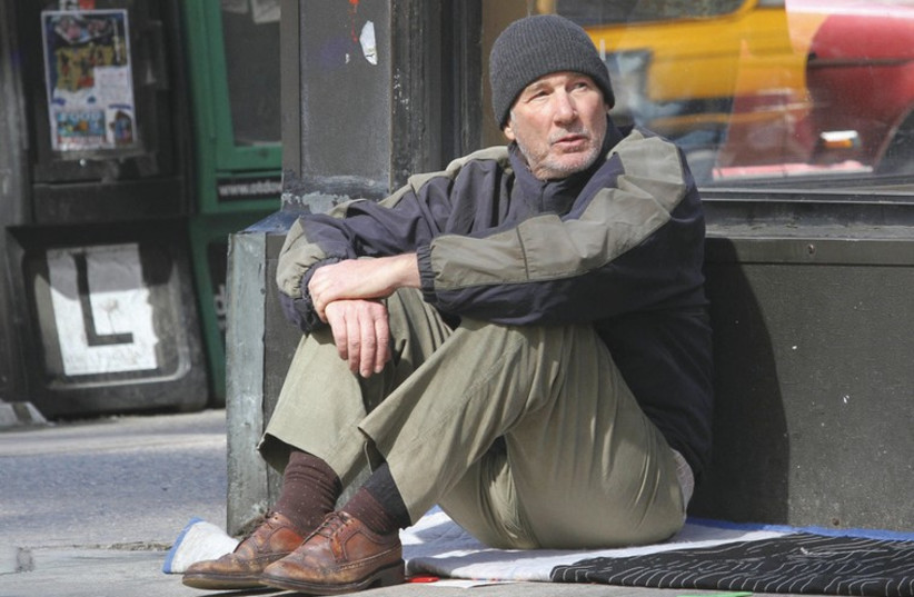 RICHARD GERE portrays a homeless man in New York in Oren Moverman’s ‘Time Out of Mind’ (photo credit: COLLIDER)