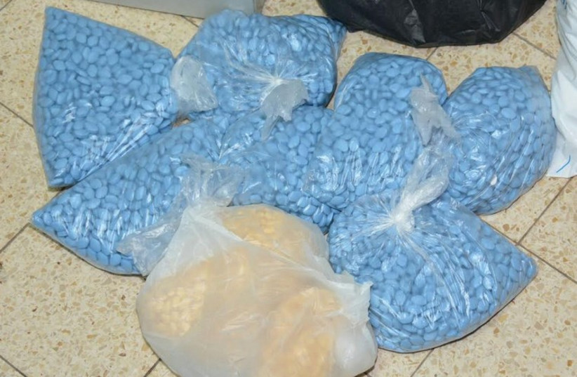Bags of fake Viagra (photo credit: POLICE SPOKESPERSON'S UNIT)