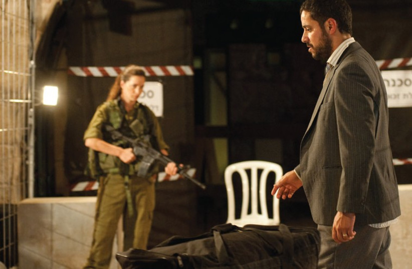 GEORGE ASKANDAR (right) portrays the title role in Stav Palti-Negev’s dramatic play ‘Selim’ (photo credit: YOHAN SEGEV)