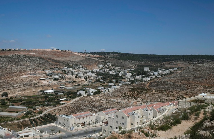 A VIEW of Wadi Fukin is seen from the Jewish community of Beitar Illit (photo credit: REUTERS)