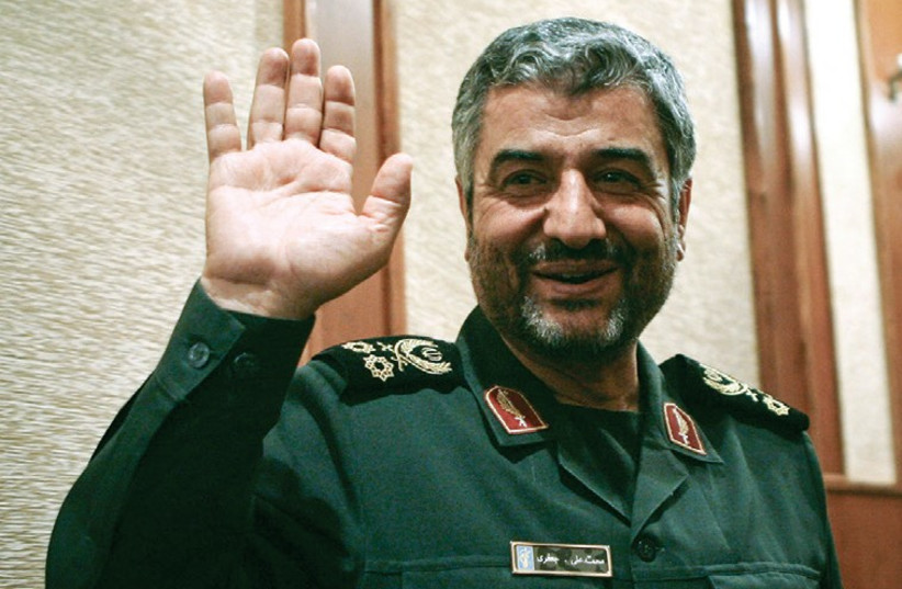 Revolutionary Guards head Maj.-Gen. Mohammad Ali Jafari (photo credit: REUTERS)