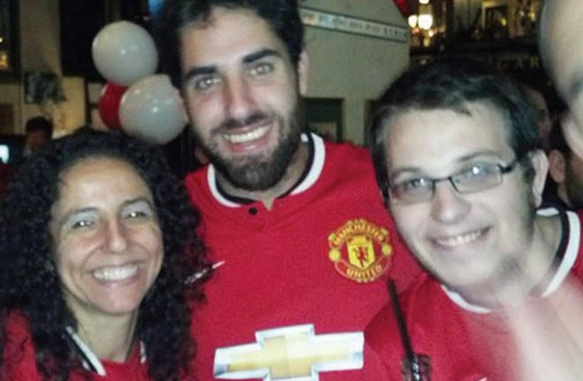 Legions of Manchester United fans here in Israel – including the author, Josh Aronson (right). (photo credit: ETTY SAPIR)