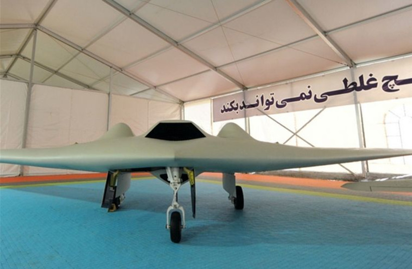 Iranian replica of US drone (photo credit: IRANIAN MEDIA)