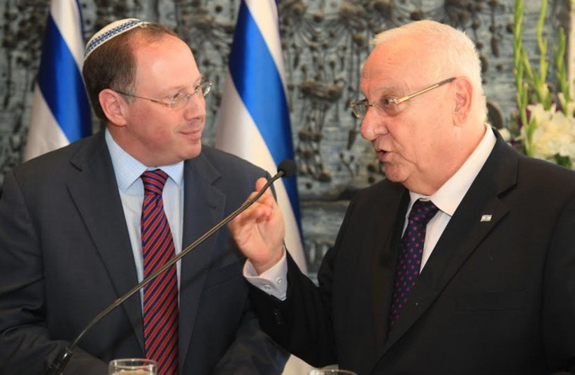 President Reuven Rivlin and HUC President Rabbi Aaron D. Panken (photo credit: HEBREW UNION COLLEGE)