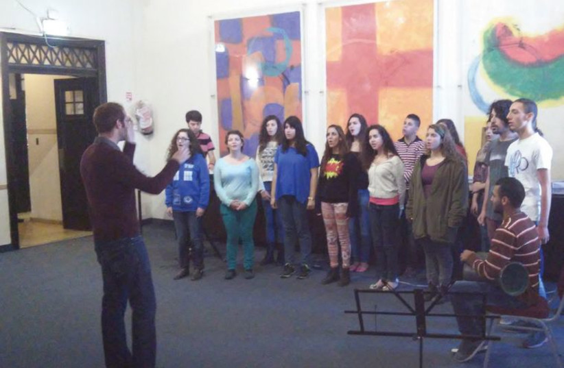 The Jerusalem Youth Chorus performs in Hebrew, Arabic and English. (photo credit: BARRY DAVIS)