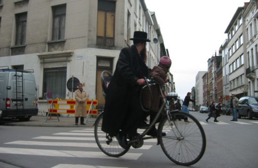 Jewish district in Antwerp. (photo credit: JTA)