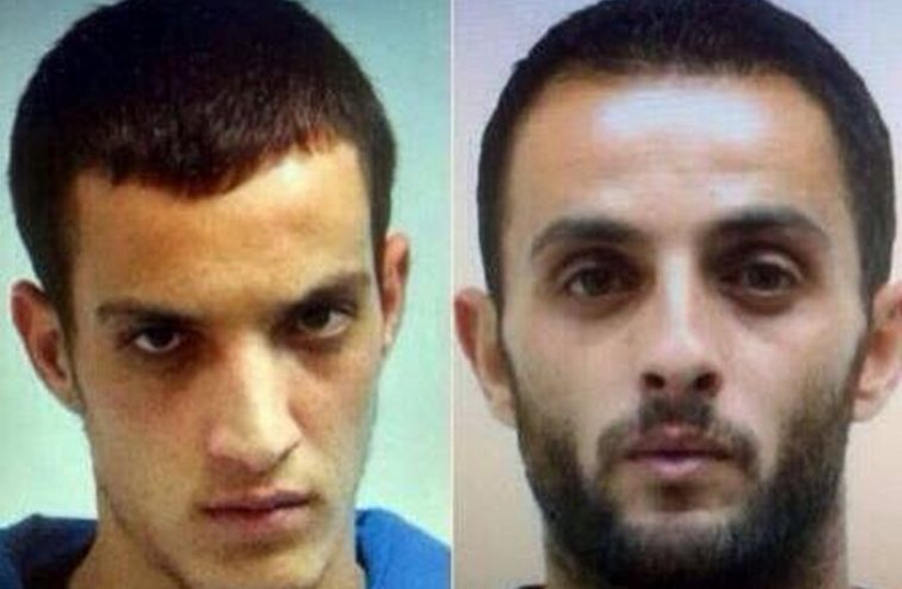 Palestinians suspected of carrying out a terror attack at a Jerusalem synagogue on November, 18, 2014.‏ (photo credit: PALESTINIAN MEDIA)
