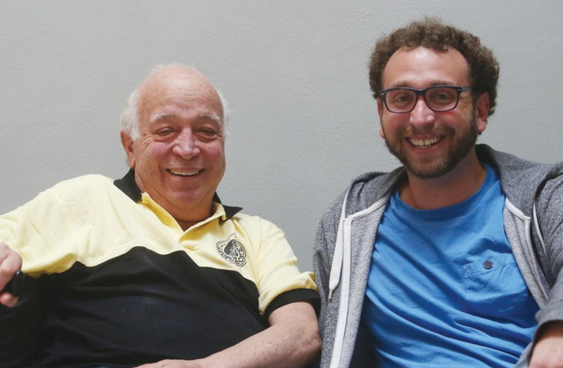 Seymour Stein (left)with Oleh Records director Jeremy Hulsh.  (photo credit: MARC ISRAEL SELLEM)