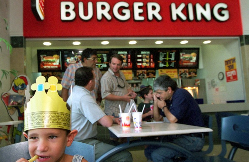 A Burger King in Israel (photo credit: REUTERS)