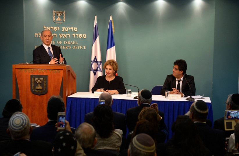 Netanyahou s'adresse à la communauté francophone (photo credit: MARC ISRAEL SELLEM/THE JERUSALEM POST)