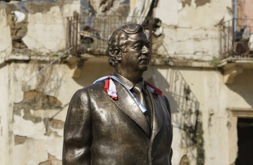 The monument of the former assassinated Prime Minister Rafik al-Hariri  (photo credit: REUTERS)