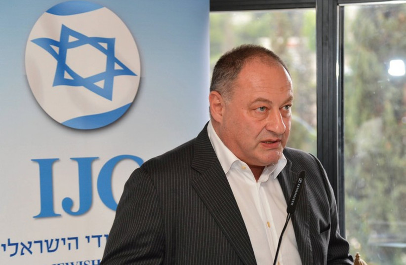 Israeli Jewish Congress President Vladimir Sloutsker speaks to the Jerusalem Press Club (photo credit: COURTESY IASA,COURTESY IBA,COURTESY IDF SPOKESMAN'S OFFICE)
