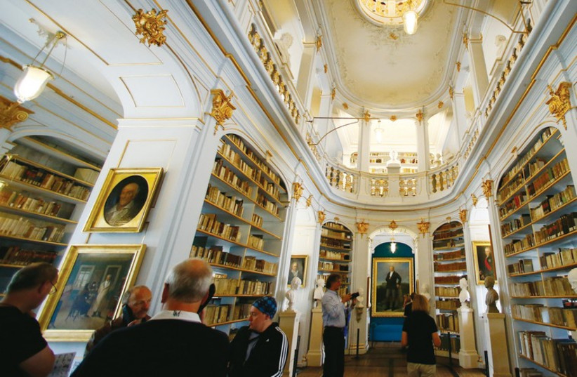 The interior of the the Duchess Anna Amalia Library in Weimar. (photo credit: REUTERS)