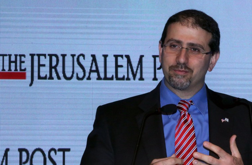 Daniel Shapiro speaks at JPost Diplomatic Conference (photo credit: MARC ISRAEL SELLEM/THE JERUSALEM POST)