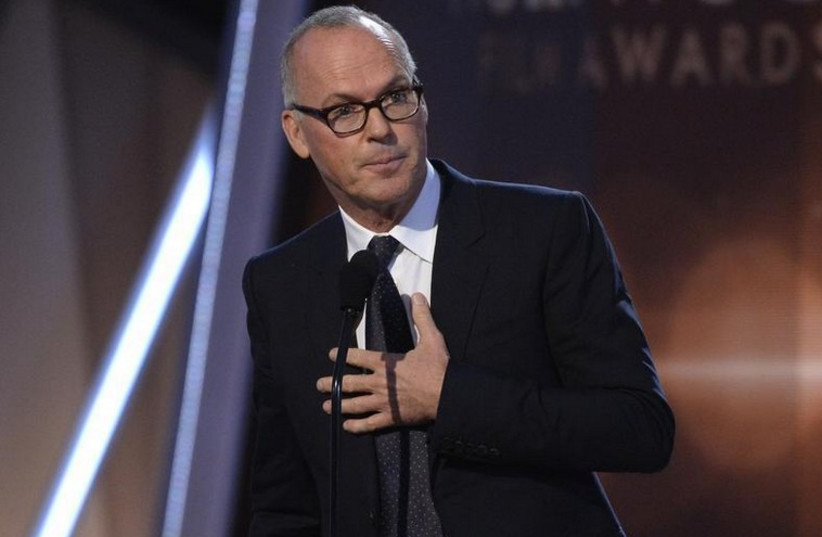 Actor Michael Keaton accepts the Hollywood Career Achievement Award during the Hollywood Film Awards in Hollywood, California (photo credit: REUTERS)