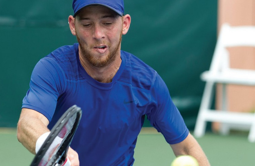 Dudi Sela dropped just one game yesterday on his way to the semifinals of the Israel national championships in Ra’anana. (photo credit: OFRA FRIEDMAN, ITA)