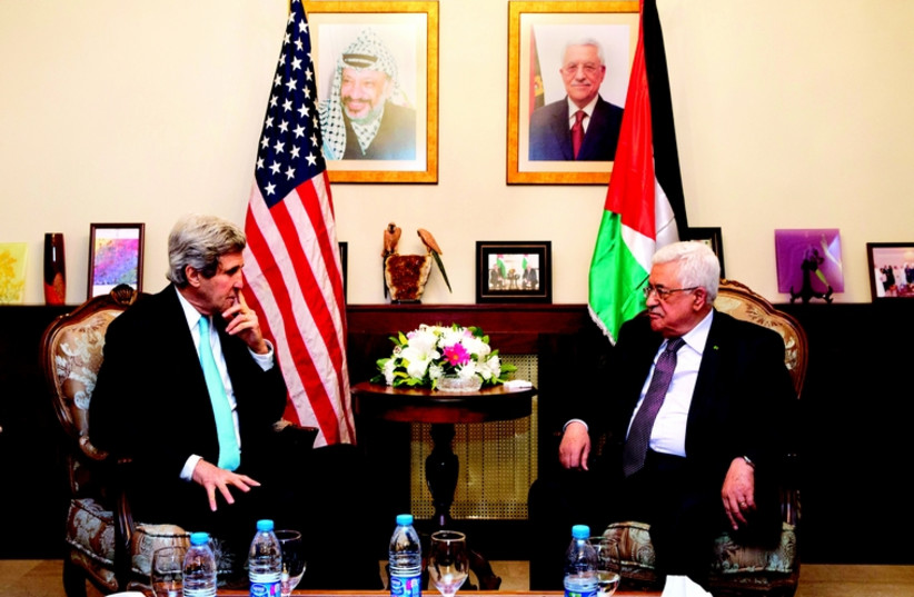 Ce que veut Kerry, ce que veut Abbas (photo credit: REUTERS)