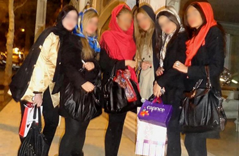 Iranian women wearing Western-style clothing‏ (photo credit: IRANIAN MEDIA)