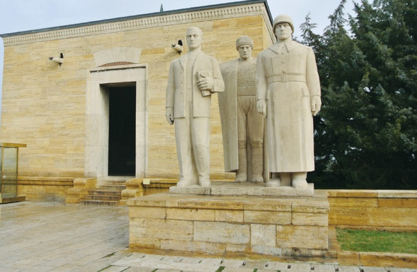 The Mausoleum of Atatürk in Ankara. (photo credit: SETH J. FRANTZMAN)
