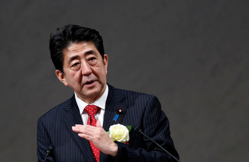 Japan's Prime Minister Shinzo Abe (photo credit: REUTERS)