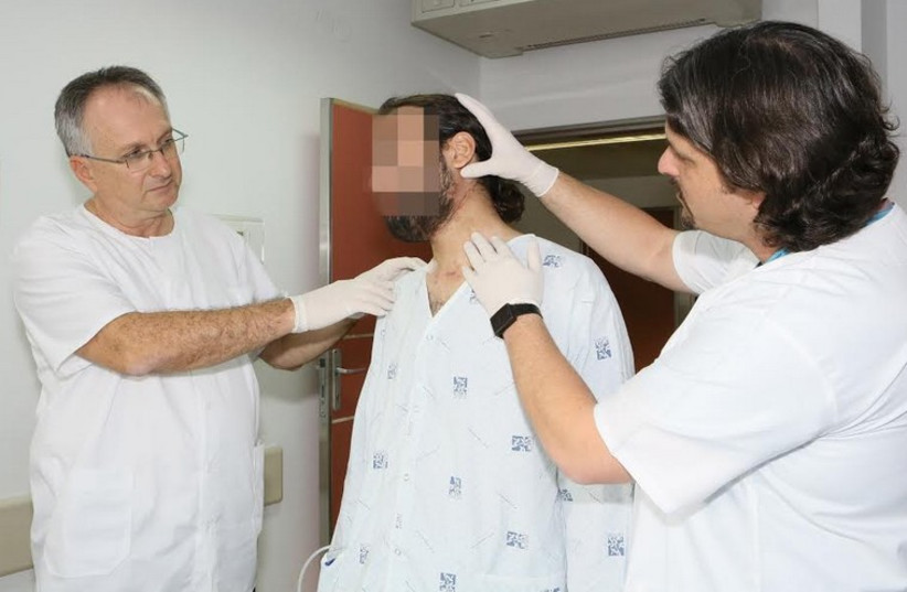 Doctors at Haifa's Rambam Medical Center treat a Syrian patient (photo credit: RAMBAM HOSPITAL SPOKESMAN)