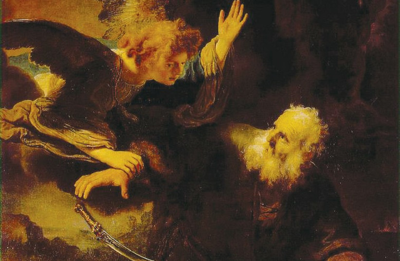 ‘Abraham and Isaac’ painting, Rembrandt, 1634. (photo credit: Wikimedia Commons)