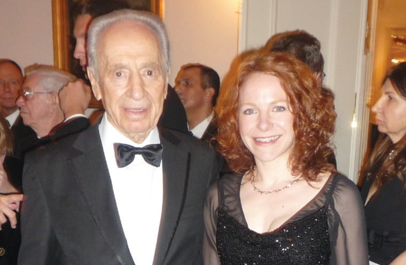 Avitall Gerstetter and former president Shimon Peres (photo credit: Courtesy)