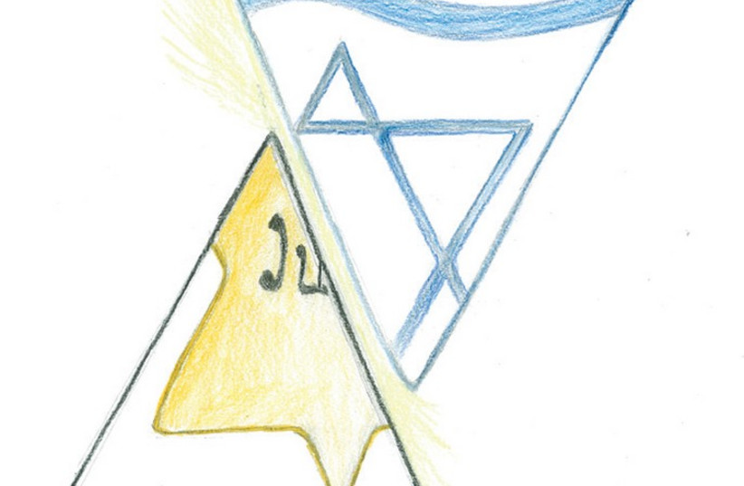 An artistic rendering of two types of stars of David. (photo credit: ILLUSTRATION BY ARIEL COHEN)