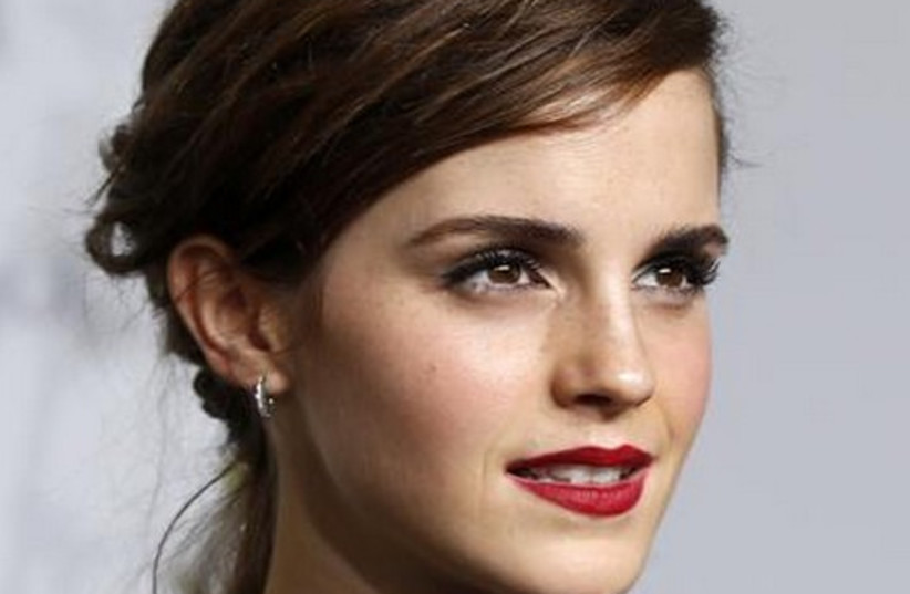 Actress Emma Watson is seen on the red carpet (photo credit: REUTERS)